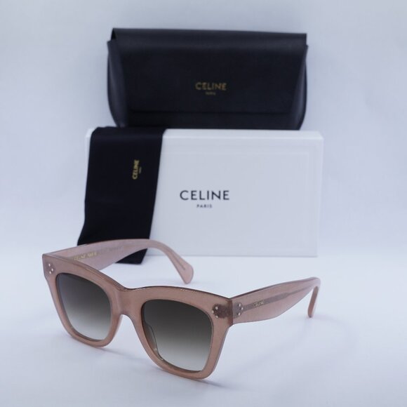 Final Price! Celine CL4004IN 74F Milky Pink/Brown Sunglasses - Picture 1 of 10